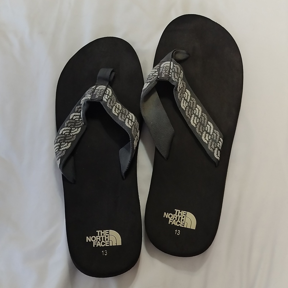 Mens North Face flip flops